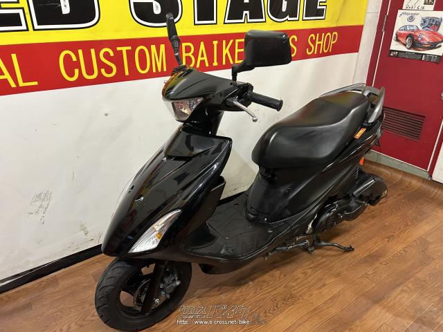 スズキ アドレスV125 S・黒・125cc・RED STAGE・19,843km・保証付・1