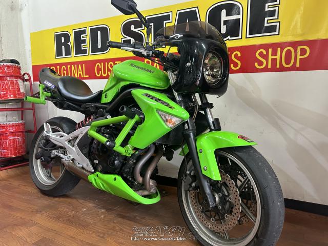 KAWASAKI ER-6n 黒 車検残R8/9月 エンジン始動確認 名変で乗れます 半額配送キャンペーン 現状渡し諸経費￥0- 横浜 P-Yard KAWASAKI ER-6n 黒 車検残R8/9月 エンジン始動確認 名変で乗れます