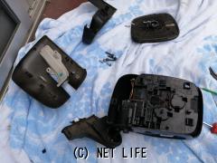 アクセサリー ドアミラー修理(格納しない)