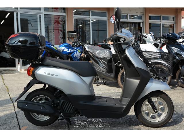 ホンダ50ccタクト　GIVIリアボックス付き　自賠責2年以上　走行性能良好です。 ホンダ タクト ベーシック リアボックス フロントバスケット・シルバー
