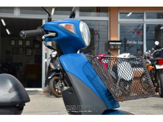スズキ レッツ 前かご・リアボックス・ブルー・50cc・ユナイトモーター