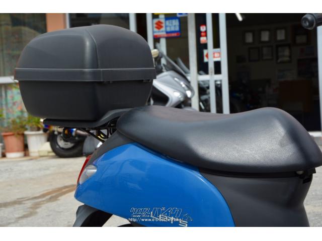 スズキ レッツ 前かご・リアボックス・ブルー・50cc・ユナイトモーター