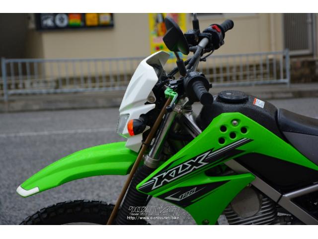 カワサキ KLX125 リアボックス 社外レバー・ライムグリーン・125cc