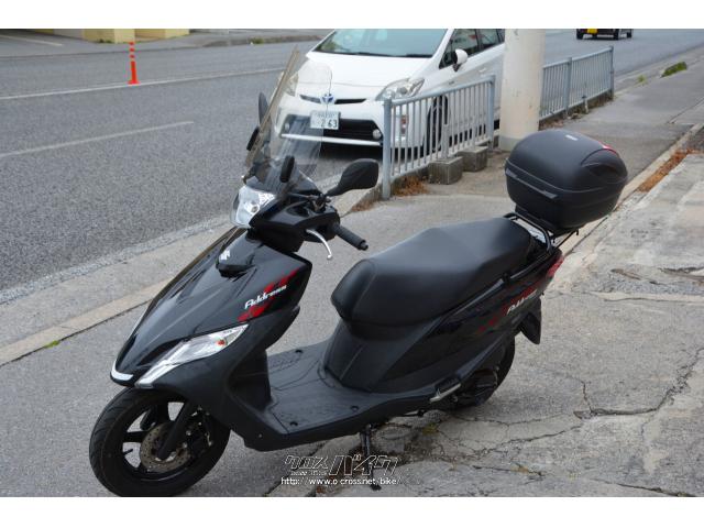 スズキ アドレス125 スクリーン リアボックス装備・ブラック・125cc