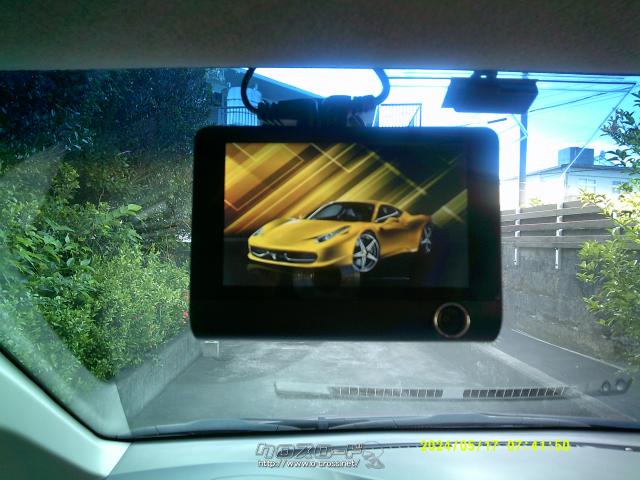 ドラレコ付き。前後カメラ。 スバル ステラ