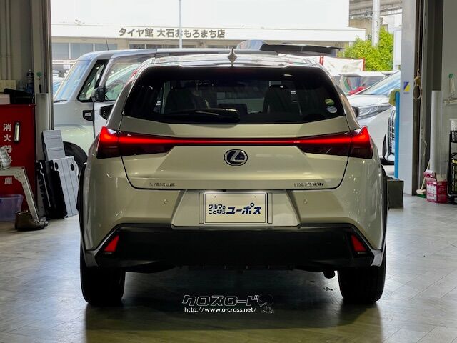 角度によって表情を変える「UX」独自のデザインを採用し、力強さを表現した。 レクサス UX