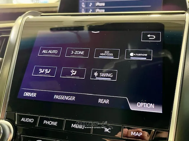 細かい設定も可能。 トヨタ クラウン