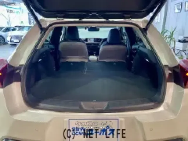 後部座席を倒すとかなり広めなラゲッジスペースが生まれます。 レクサス UX