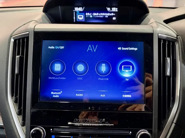 純正ダイアトーンナビ(CD/DVD/BT/USB/AUX/フルセグTV) スバル XV