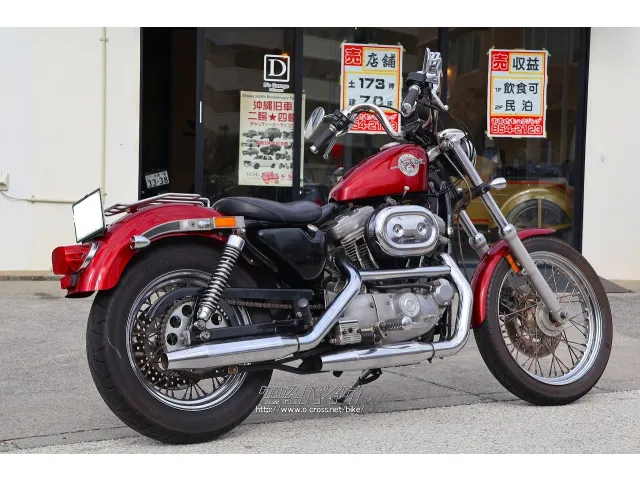 当時の深い赤のカラーリングが雰囲気バリバリです♪ ハーレーダビッドソン スポーツスター883