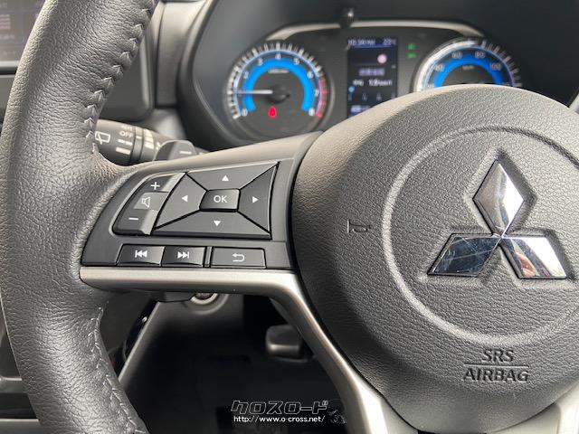 運転中でも音量調節やチャンネル切り替えができるステアリングスイッチ付き 三菱 eKクロススペース