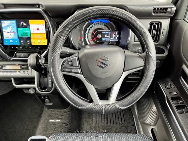 革巻きステアリングで高級感を演出 スズキ ハスラー