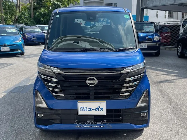 ヘッドランプとグリルを一体化し、立体感を持たせることでフレッシュなデザイン 日産 ルークス