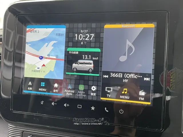 様々なメディアに対応した純正ディスプレイオーディオ(Appleカープレイ/BT/ スズキ ワゴンRスマイル