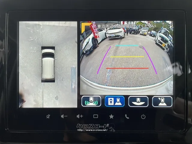 バックカメラだけでなく360カメラ、クリアランスソナーを装備 スズキ ワゴンRスマイル