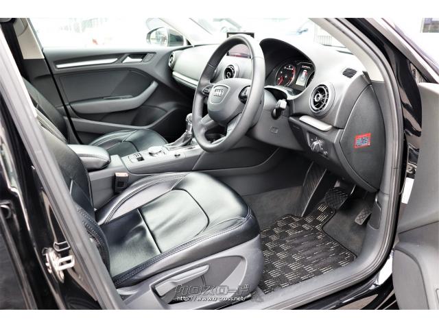 左右が適度に張り出したシートは長距離移動でも疲労がたまりにくい設計になっています アウディ A3