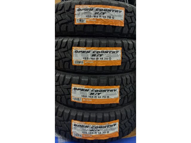 トーヨー オープンカントリーRT 総額¥109800 35455 ホイール・タイヤ 14インチ H4モーター X1 選べる新品タイヤセット