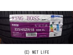 チャス様送料込み　キングボス　G866　225/45R18　バリ溝90% KING BOSS キングボス G866 225/45R18 95W XL 新品 サマータイヤ