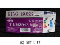 タイヤ 17インチ 215/55R17 キングボス G866 1本工賃込み!