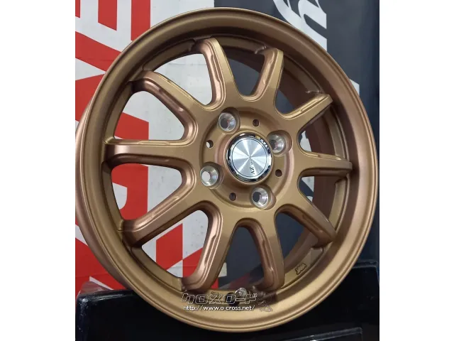ホイール・タイヤ・14インチ AZスポーツ RC10 ﾌﾞﾛﾝｽﾞ 新品ﾎｲｰﾙ＆ﾀｲﾔｾｯﾄ