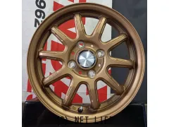 14インチ　 ブロンズホイール4本セット ホイール・タイヤ・14インチ AZスポーツ RC10 ﾌﾞﾛﾝｽﾞ 新品ﾎｲｰﾙ＆ﾀｲﾔｾｯﾄ