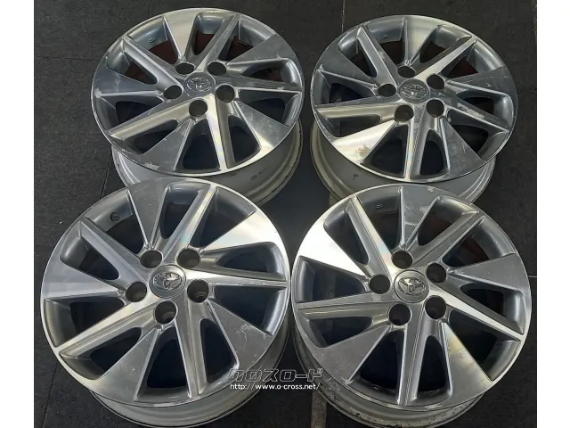 TOYOTA トヨタ純正16インチアルミホイール4本 16×6.5J アルファード、エスティマ、プリウスα、マークXジオ スタッドレスタイヤ用などに トヨタ純正 16インチ 4穴 フィールダー アルミホイール 4本セット