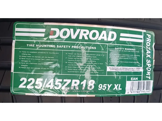 タイヤ 18インチ 225/45R18 プロザックスポーツ