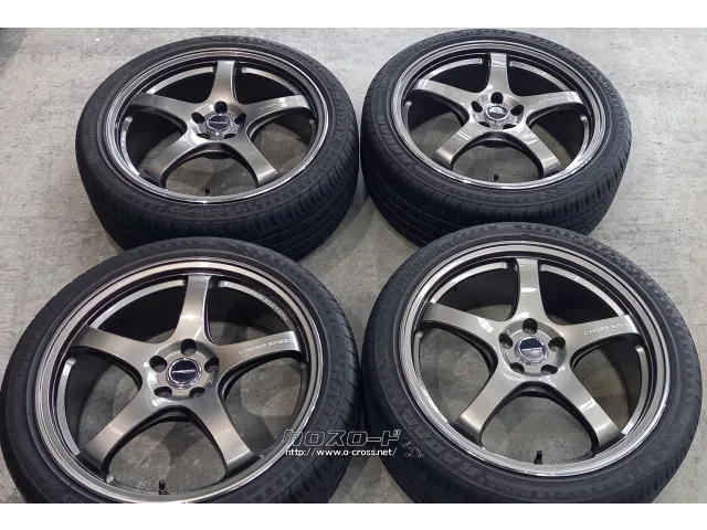 ホイール・タイヤ 18インチ クロススピードCR5 中古ホイール&中古タイヤセット