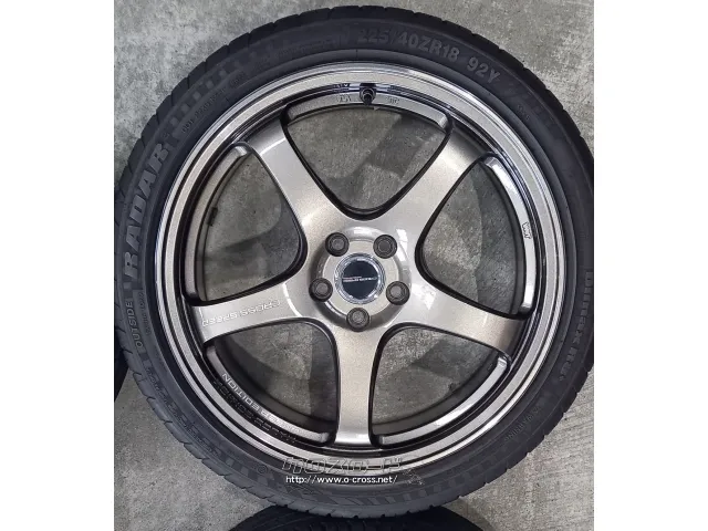 ホイール・タイヤ 18インチ クロススピードCR5 中古ホイール&中古タイヤセット