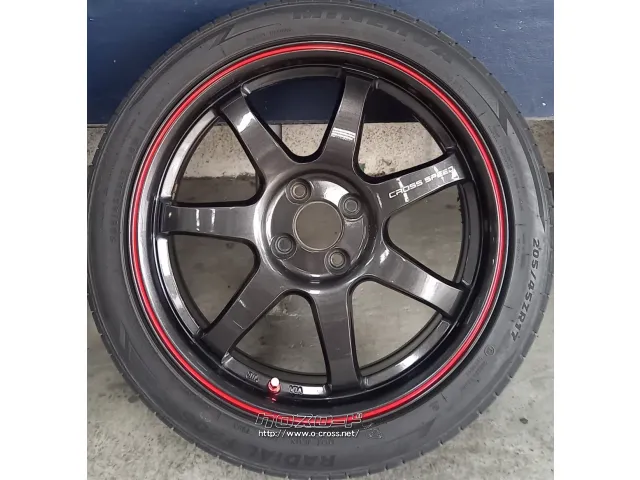 ホイール・タイヤ 17インチ クロススピードCR7 中古ホイール&タイヤセット