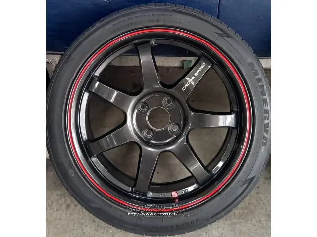ホイール・タイヤ 17インチ クロススピードCR7 中古ホイール&タイヤセット