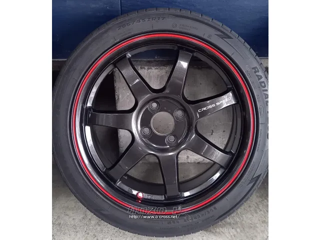 ホイール・タイヤ 17インチ クロススピードCR7 中古ホイール&タイヤセット
