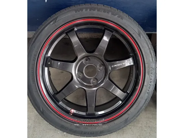 ホイール・タイヤ 17インチ クロススピードCR7 中古ホイール&タイヤセット