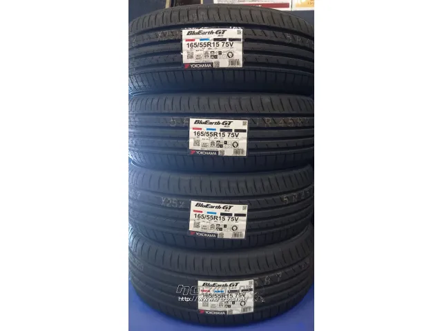 165⁄55R15 YOKOHAMAブルーアース 日産純正アルミ付き4本セット