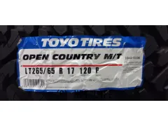 タイヤ 17インチ 265/65R17 トーヨー・オープンカントリーMT アウトレット