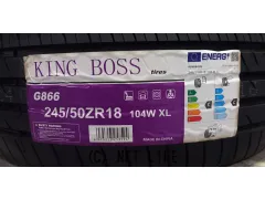 タイヤ 18インチ　245/50R18　ｷﾝｸﾞﾎﾞｽ　新品4本交換工賃込み