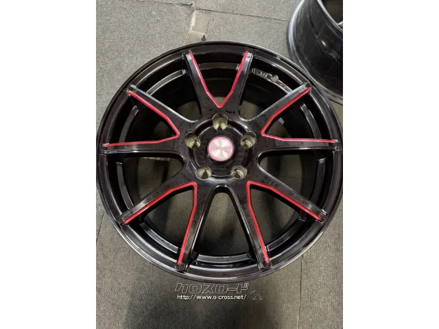 ホイール・17インチ ラグジーヘインズ 1770-1145H+38 BK/RED 中古