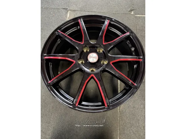 ホイール・17インチ ラグジーヘインズ 1770-1145H+38 BK/RED 中古