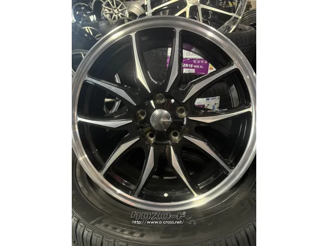 高級感や足元が引き締まる~!車全体が華やかに! ホイール 18インチ 新品 クリフクライム リボルバー03 1870-1145H+48