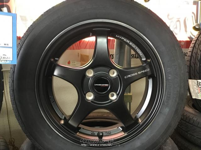 ホイール・タイヤ・14インチクロススピードCR5 4本Set新品タイヤ・ご 