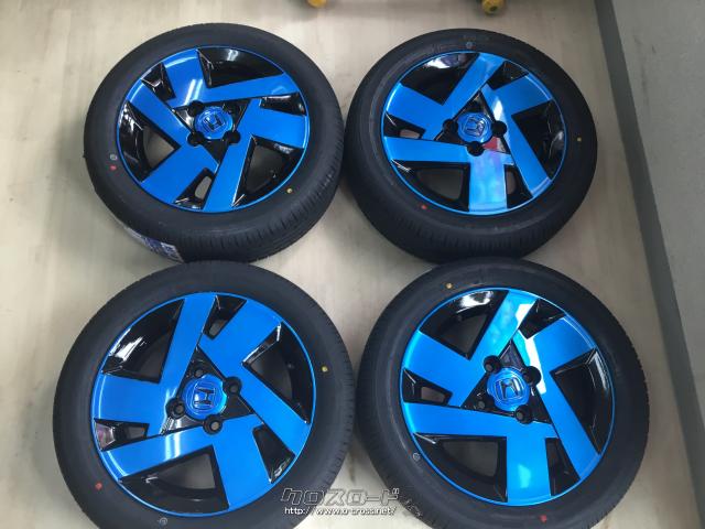ホイール・タイヤ・14インチ中古ホンダゼスト純正 タイヤ4本×新品
