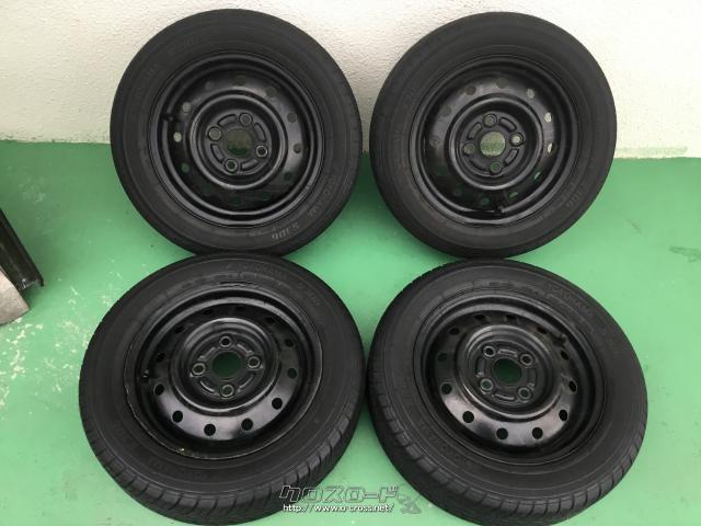 ホイール・タイヤ 13インチ中古スズキアルト純正鉄チン タイヤ4本×中古セット