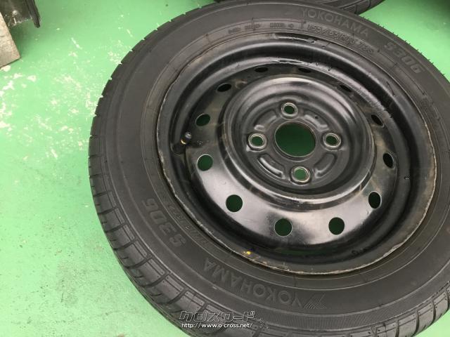 ホイール・タイヤ 13インチ中古スズキアルト純正鉄チン タイヤ4本×中古セット