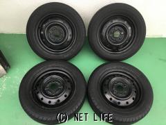 ホイール・タイヤ 13インチ中古スズキアルト純正鉄チン タイヤ4本×中古セット