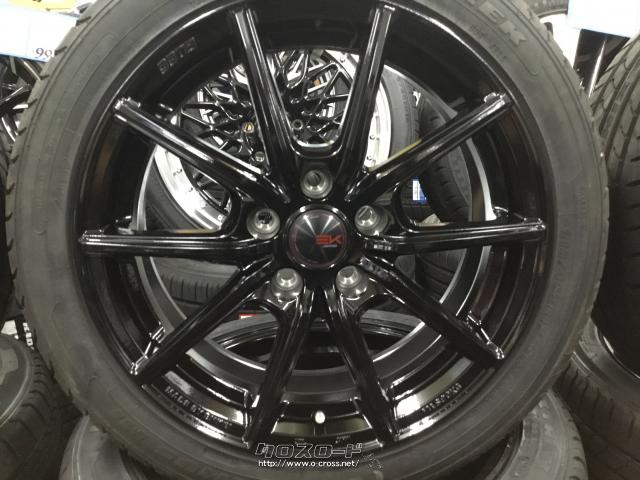 ホイール・タイヤ・17インチ新品ザインEKブラック 4本set新品タイヤ