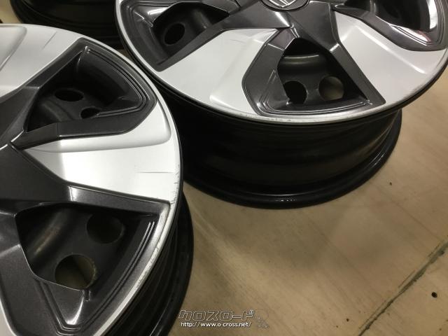 ホイール・15インチ中古フィット純正鉄チン ホイールカバーSet j34・ご