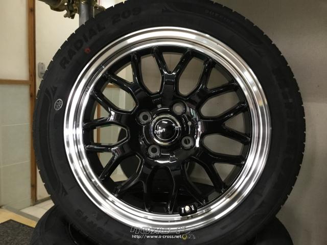 ホイール・タイヤ・15インチ新品グラフト9M ブラック4本×新品タイヤset