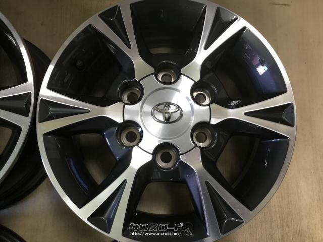 中古品トヨタ200系前期ハイエース　純正アルミホイールのタイヤ付き4本セット1 ホイール・15インチ中古トヨタ200系ハイエース純正OPアルミ 4本 j54