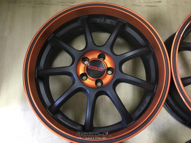 ホイール・18インチ中古レイズ フルクロス スリーカーズ 4本set j68 