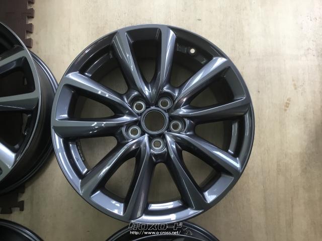 【新車外し】MAZDA3 純正18インチホイール ブラック 値下げ】新車外し MAZDA3 純正 5H-114.3 7J+45 18インチ アルミ